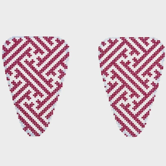 Scissor Case - Pink Fretwork