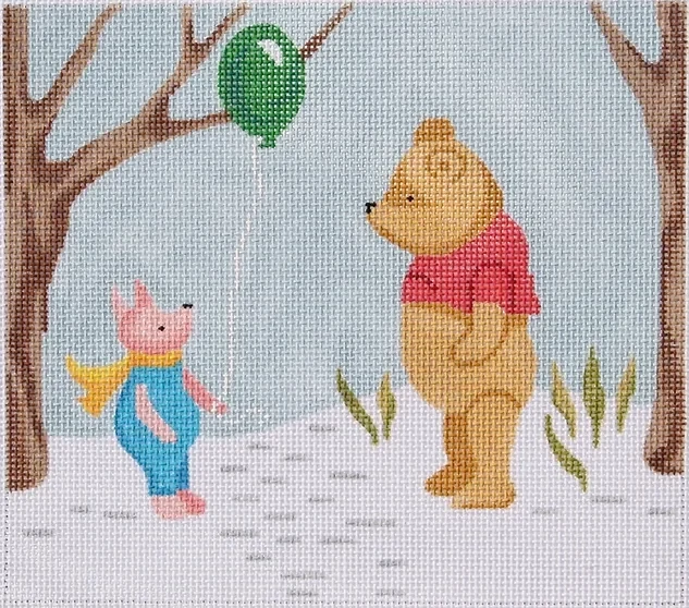 Small Pooh &amp; Piglet Winter Scene