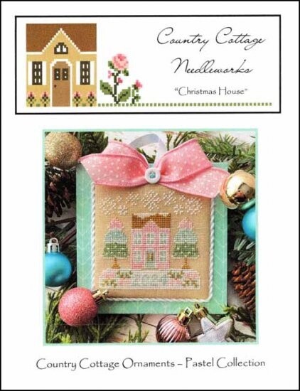 Pastel Collection Ornament #1 - Christmas House