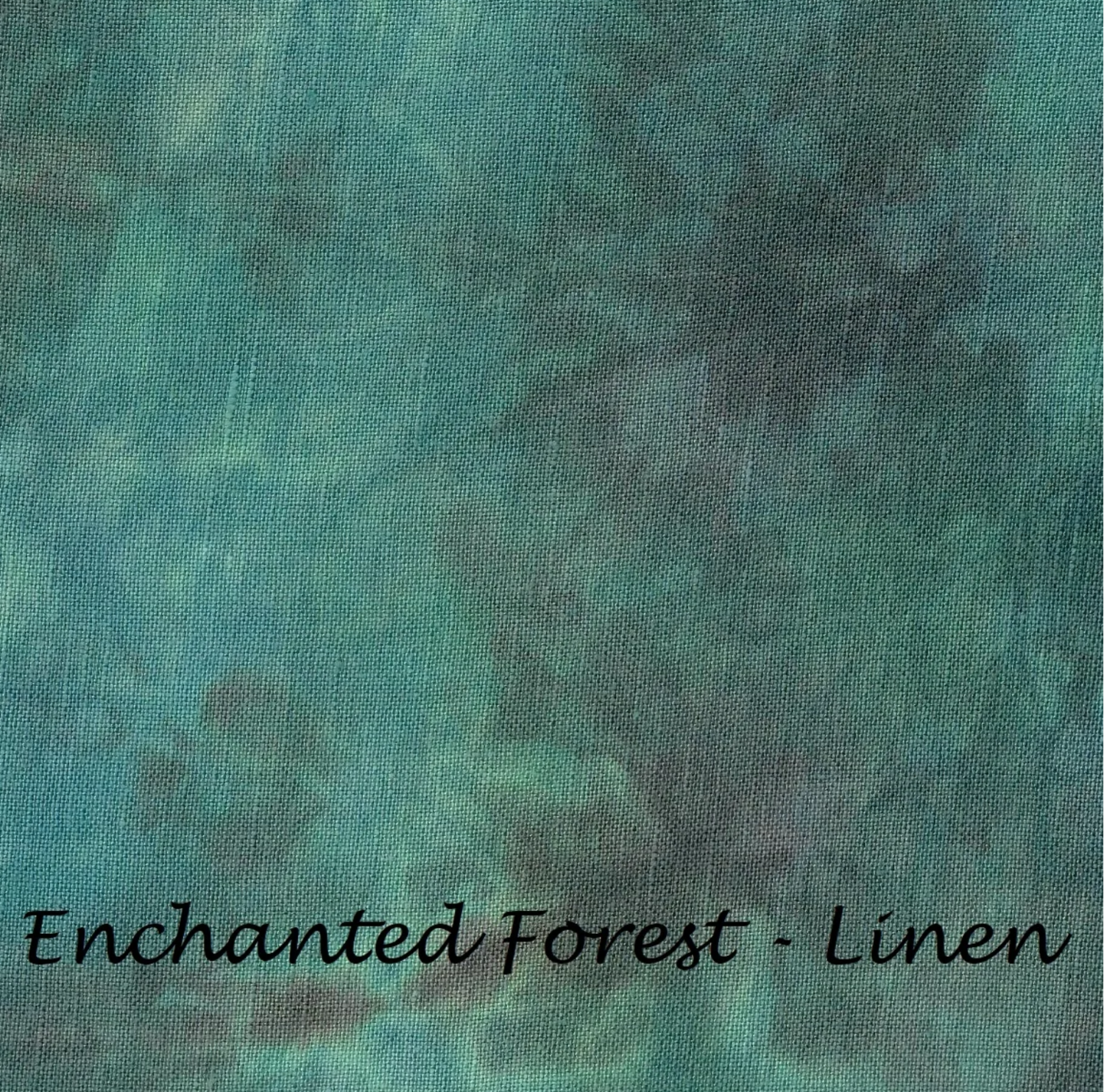 28CT - Linen - Under the Sea Fabrics, Color: Enchanted Forest, Size: Fat Quarter