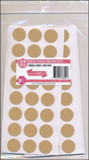 Small Cross Stitch Finishing Dots - 3/4"