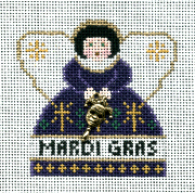 Mini-Angel: Mardi Gras (purple)