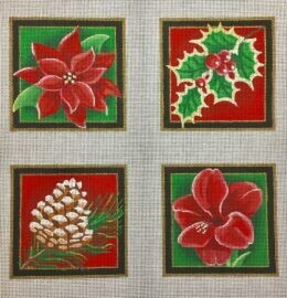 Christmas Floral Coasters