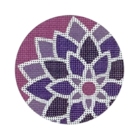 3" dia Graphic flower, Purple