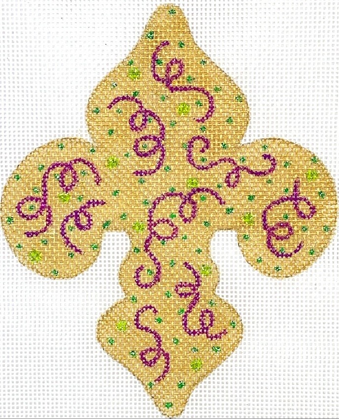 Mardi Gras Fleur-de-Lys - Confetti