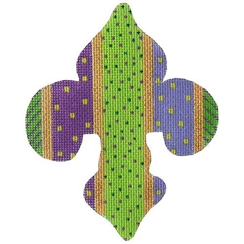 Mardi Gras Fleur-de-Lys - Celebration Stripes