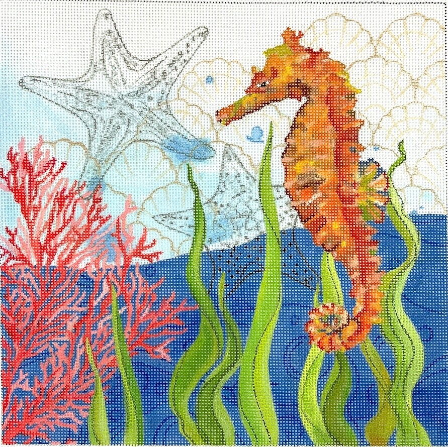 Oceana Seahorse with Coral