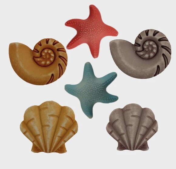 Fun in the Sun 3D Buttons - Beachcomber