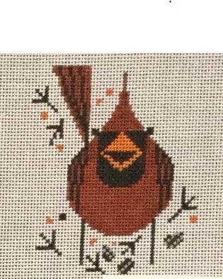 Cardinal Ornament (Charley Harper)