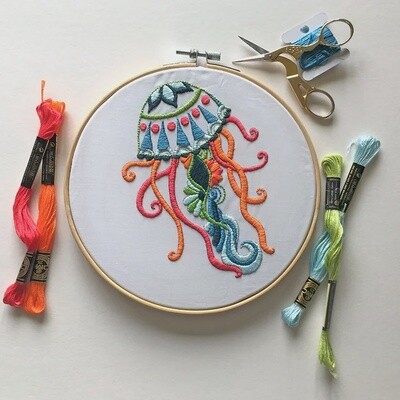 Jellyfish Embroidery Kit