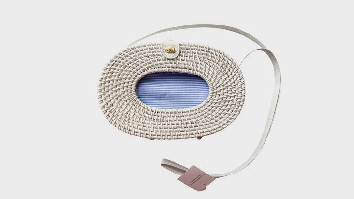 Small Oval Wicker Bag