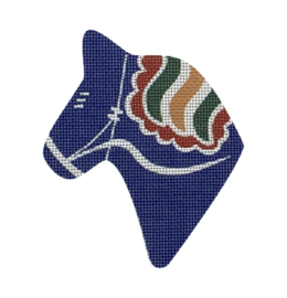Dala Horse Head - Blue