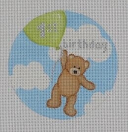 Flying High Teddy 1st Birthday - Green