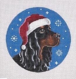 Gordon Setter Santa