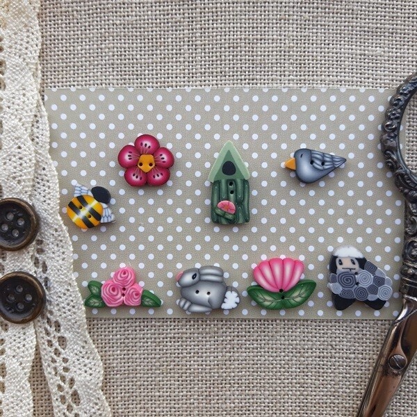 Pink Spring - Button Set