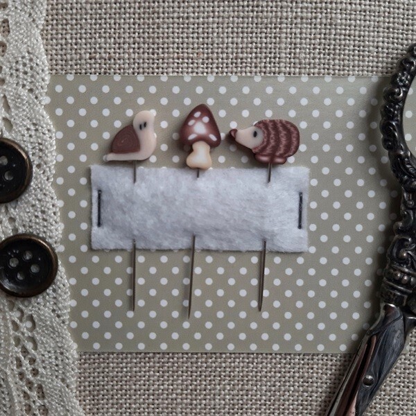 Hedgehog and Snail - Small Pin Set