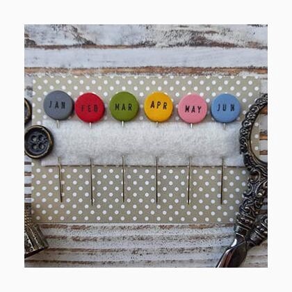 Months (Jan-Jun) - Pin Set