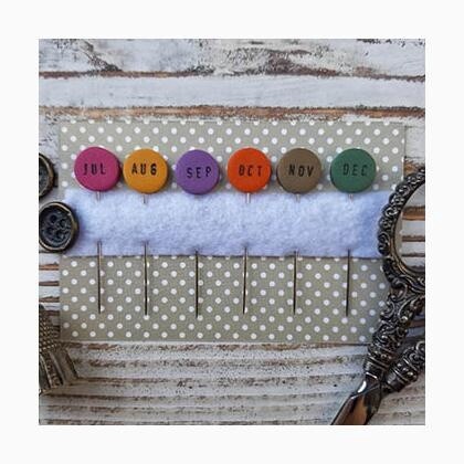 Months (Jul-Dec) - Pin Set