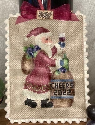 Rustic Wine Lover's Santa - Santa Lover Series