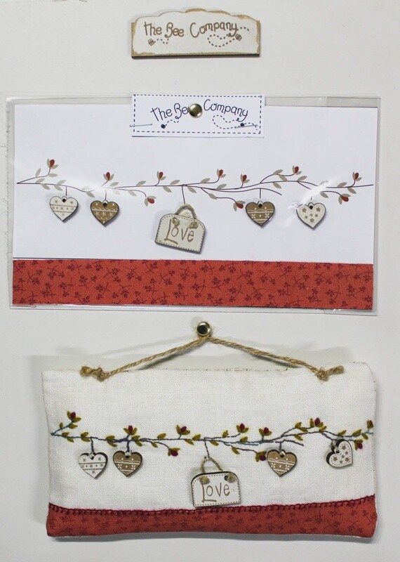 Mini Hearts and Love Tag Buttons