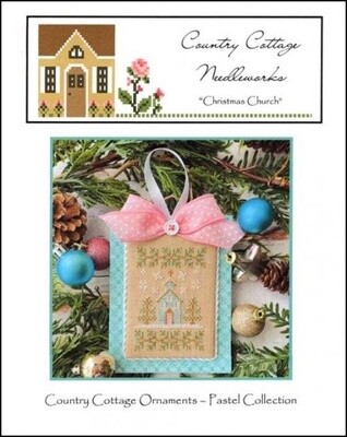 Pastel Collection Ornament #3 - Christmas Church