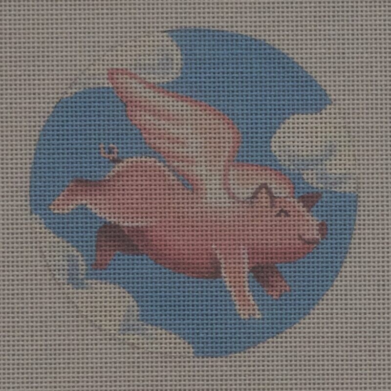 Flying Pig with Clouds