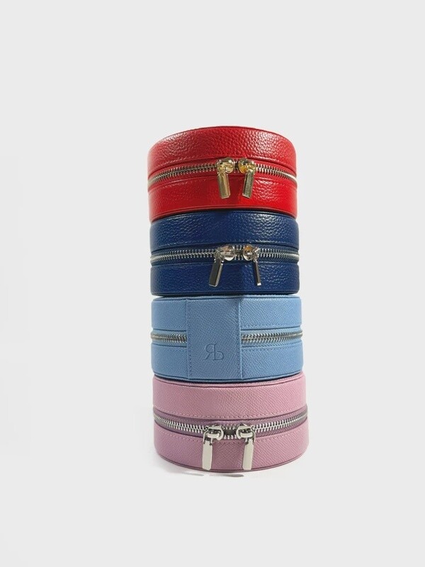 5&quot; Round Leather Self-Finishing Jewelry Box