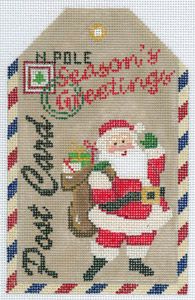 Gift Tags-Seasons Greeting Santa