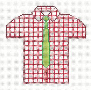 Men&#39;s Shirt - Red and White Check