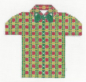 Men&#39;s Shirt- Christmas Plaid with Green