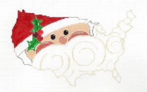 United States Shaped Santa