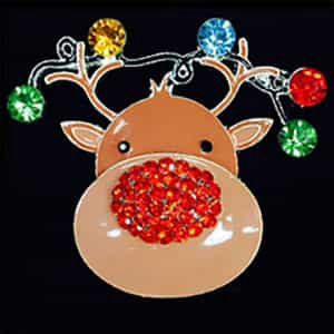 Big Buddies Needle Minder - Reindeer Face Lights