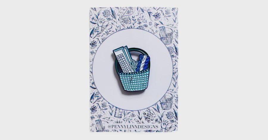 Needlepoint Basket Needle Minder