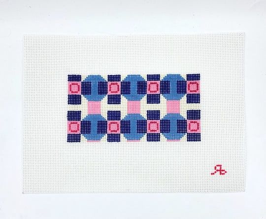 Pavage Geometric, Color: Navy (Spring)