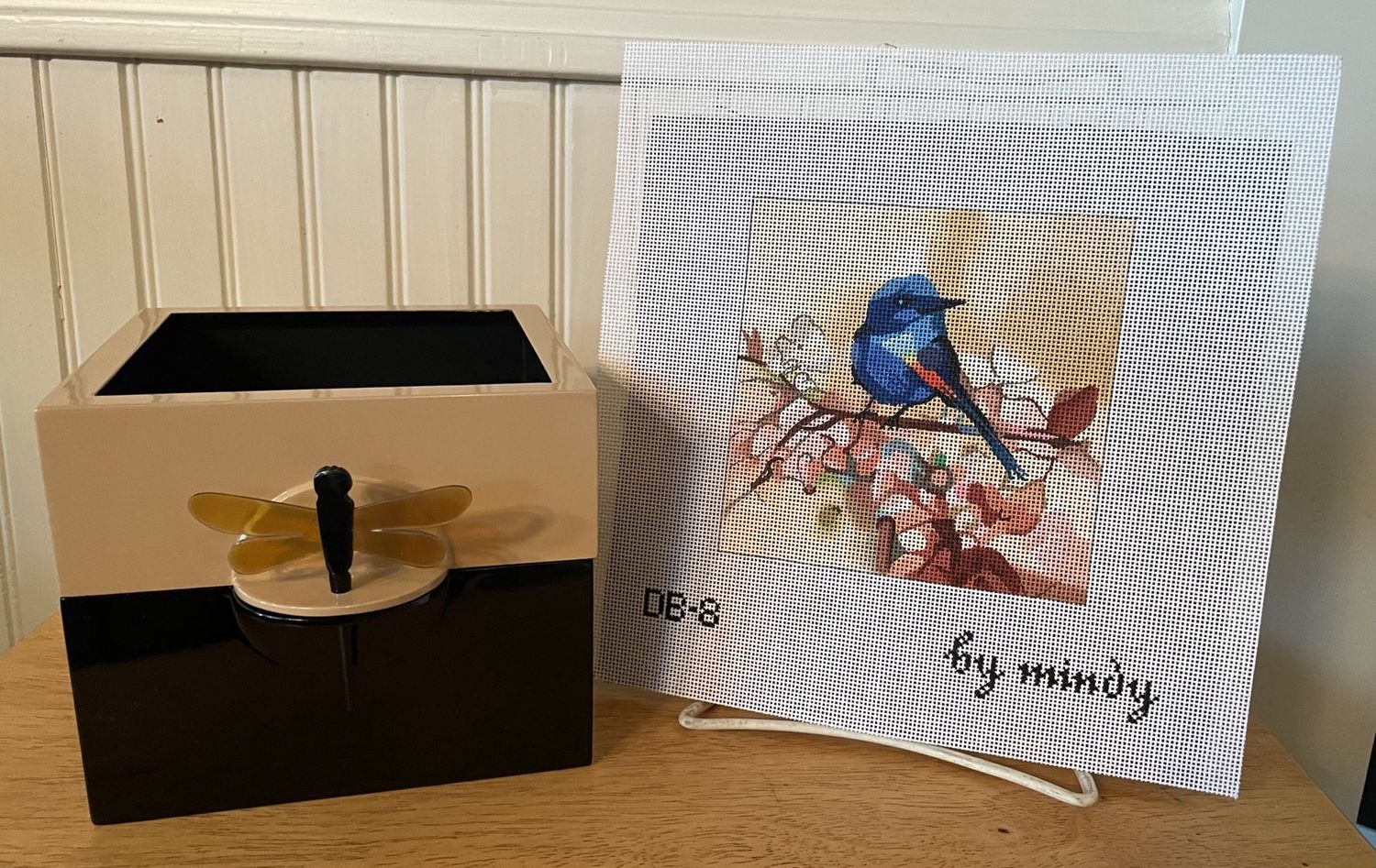 Mini Watercolor Autumn Blue Birdy