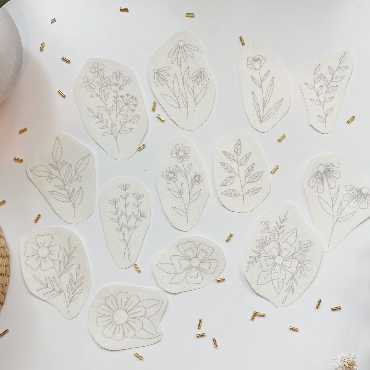 Wildflower Embroidery Stick and Stitch Pack