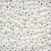 Size 8 Glass Beads - White Opal