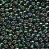 Size 8 Glass Beads - Golden Emerald