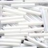 Large Bugle Beads - White