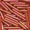 Large Bugle Beads - Red Rainbow