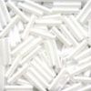 Medium Bugle Beads - White