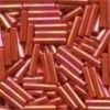 Medium Bugle Beads - Red Rainbow