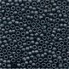 Size 11 Antique Glass Seed Beads - Charcoal