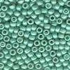 Size 11 Antique Glass Seed Beads - Satin Ice Green