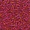 Size 11 Antique Glass Seed Beads - Mardi Gras Red