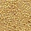 Size 11 Antique Glass Seed Beads - Satin Old Gold
