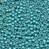 Size 11 Antique Glass Seed Beads - Satin Turquoise