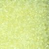 Size 11 Glow in the Dark Glass Seed Beads - Yellow Glow