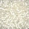 Size 11 Frosted Glass Seed Beads - White