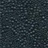 Size 11 Frosted Glass Seed Beads - Black